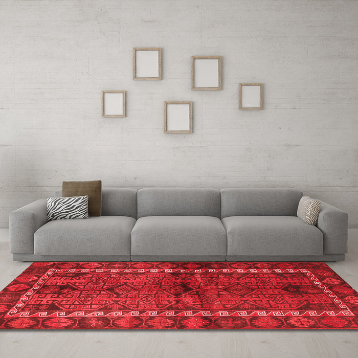 Traditional Red Washable Rugs