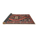 Sideview of Traditional Dark Almond Brown Persian Rug, tr2853