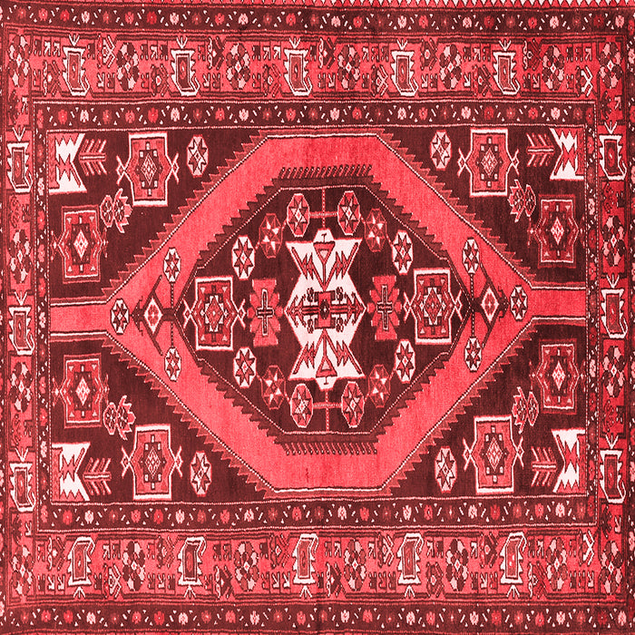 Machine Washable Persian Red Traditional Rug, wshtr2853red