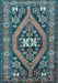 Machine Washable Persian Light Blue Traditional Rug, wshtr2853lblu