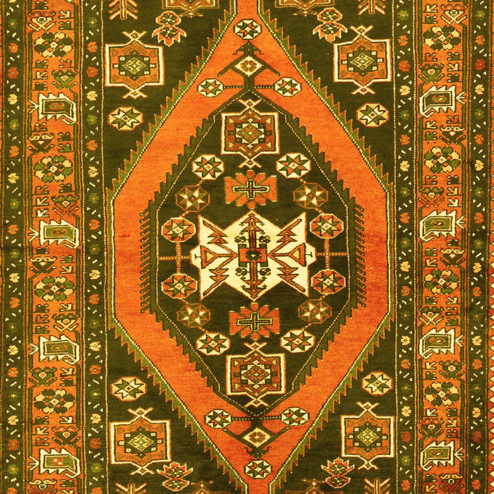 Machine Washable Persian Yellow Traditional Rug, wshtr2853yw