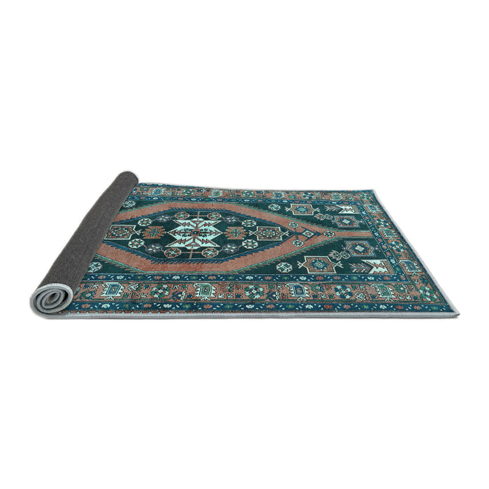 Sideview of Persian Light Blue Traditional Rug, tr2853lblu