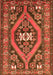 Serging Thickness of Machine Washable Persian Orange Traditional Area Rugs, wshtr2853org