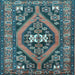 Square Persian Light Blue Traditional Rug, tr2853lblu