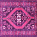 Square Persian Pink Traditional Rug, tr2853pnk
