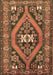 Machine Washable Persian Brown Traditional Rug, wshtr2853brn