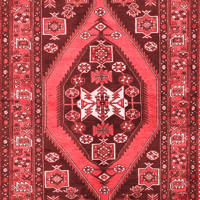 Machine Washable Persian Red Traditional Rug, wshtr2853red