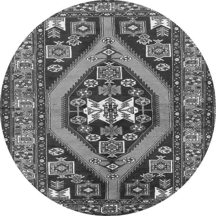 Machine Washable Persian Gray Traditional Rug, wshtr2853gry