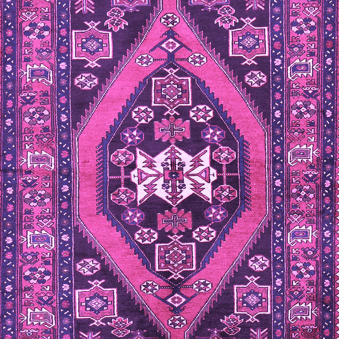 Machine Washable Persian Purple Traditional Area Rugs, wshtr2853pur