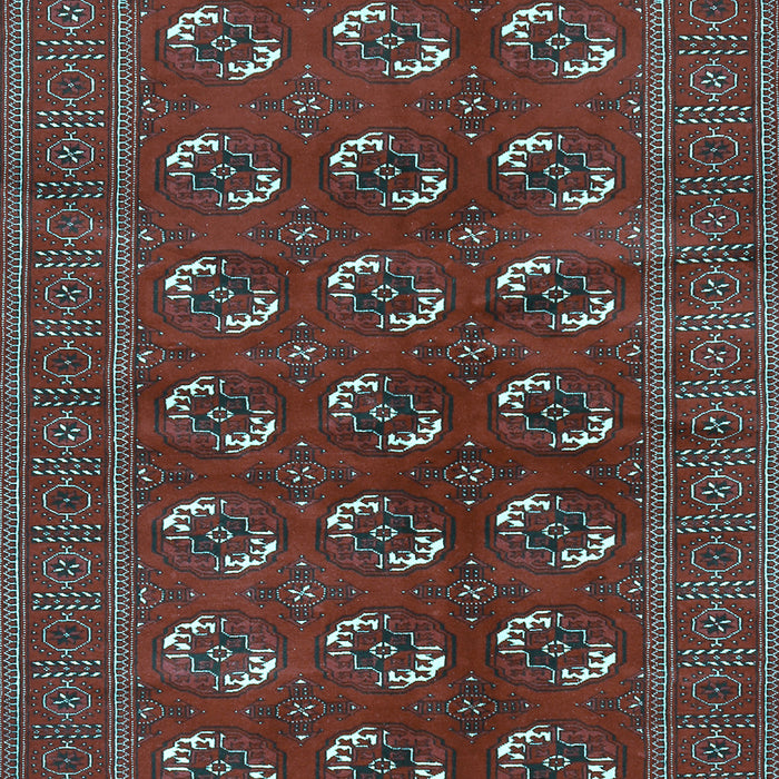 Machine Washable Persian Light Blue Traditional Rug, wshtr2854lblu