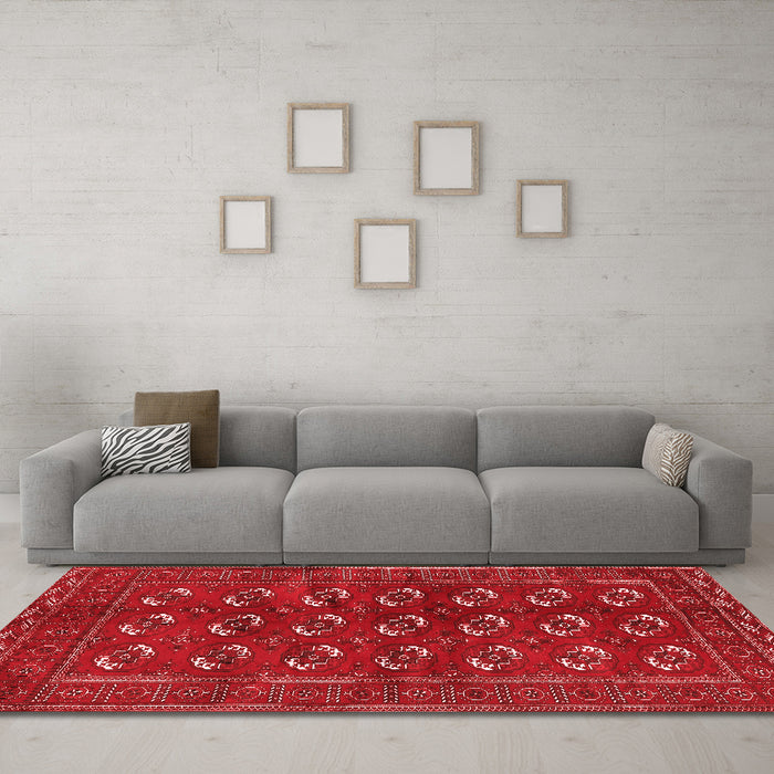 Traditional Red Washable Rugs