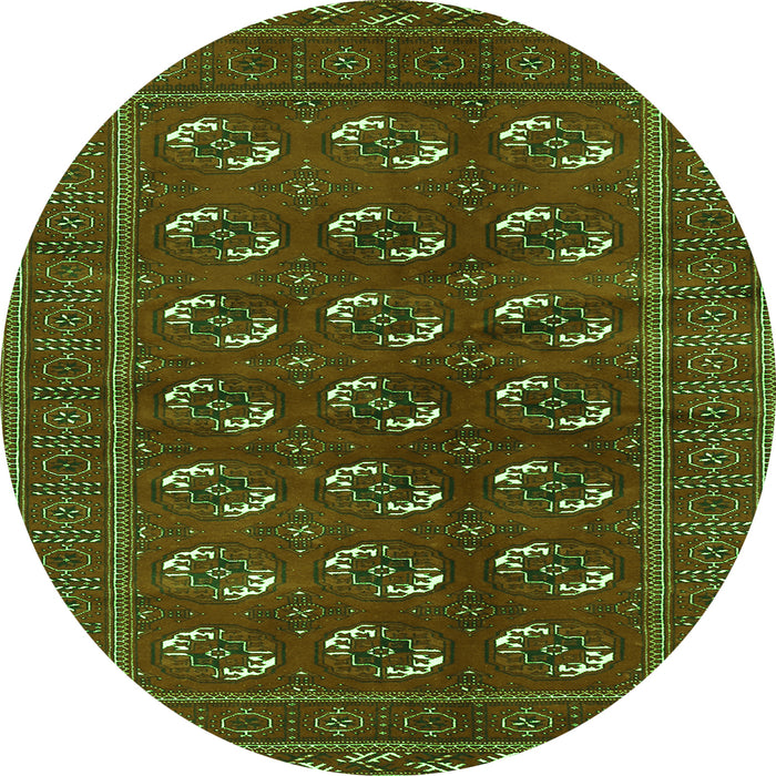 Machine Washable Persian Green Traditional Area Rugs, wshtr2854grn