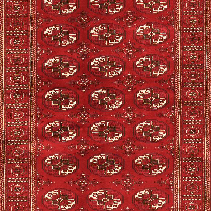Serging Thickness of Machine Washable Persian Orange Traditional Area Rugs, wshtr2854org