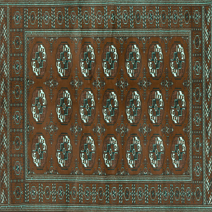 Square Persian Turquoise Traditional Rug, tr2854turq
