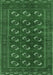 Machine Washable Persian Emerald Green Traditional Area Rugs, wshtr2854emgrn