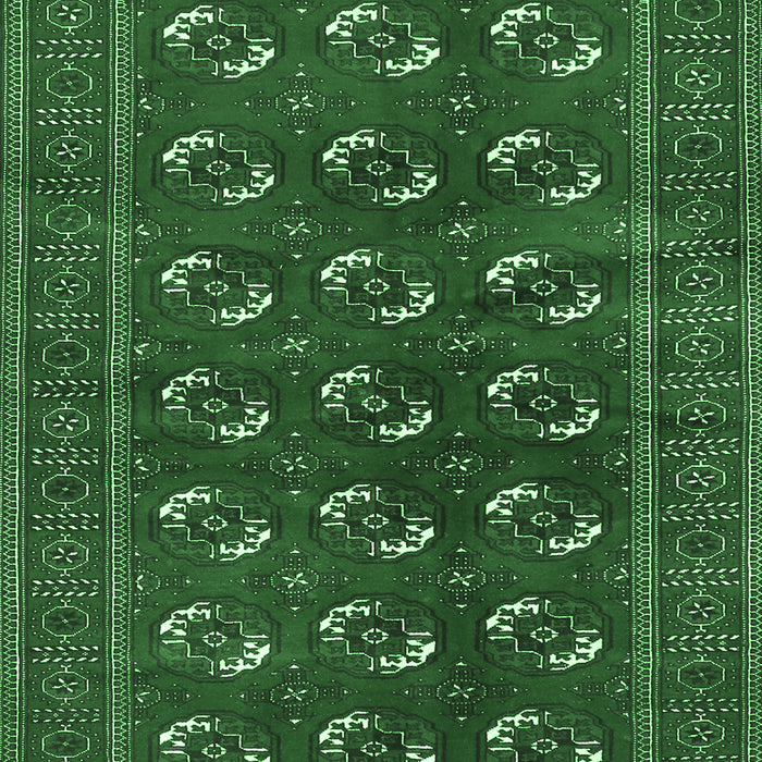 Machine Washable Persian Emerald Green Traditional Area Rugs, wshtr2854emgrn
