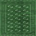 Square Persian Emerald Green Traditional Rug, tr2854emgrn
