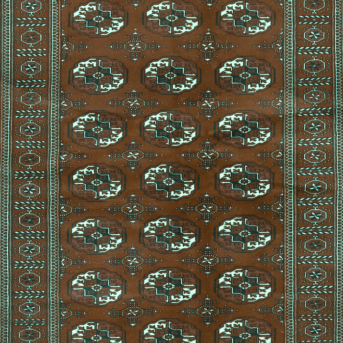 Machine Washable Persian Turquoise Traditional Area Rugs, wshtr2854turq