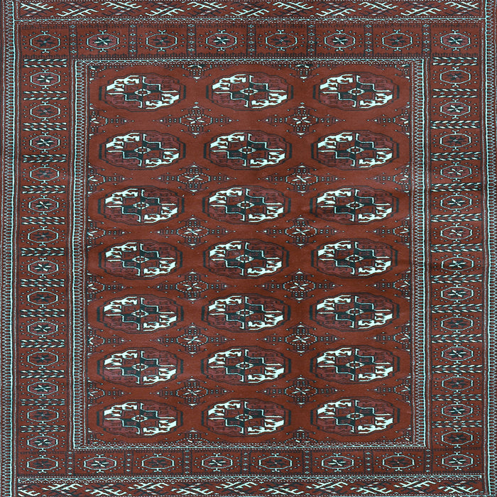 Square Machine Washable Persian Light Blue Traditional Rug, wshtr2854lblu