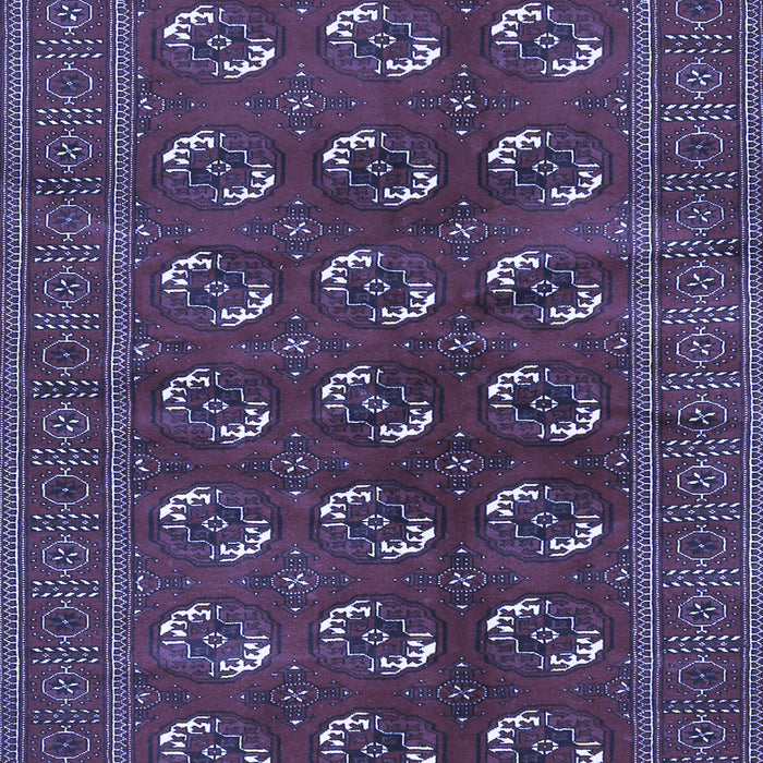 Machine Washable Persian Blue Traditional Rug, wshtr2854blu