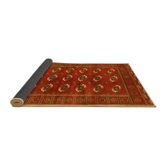 Sideview of Persian Yellow Traditional Rug, tr2854yw