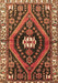 Machine Washable Persian Brown Traditional Rug, wshtr2855brn