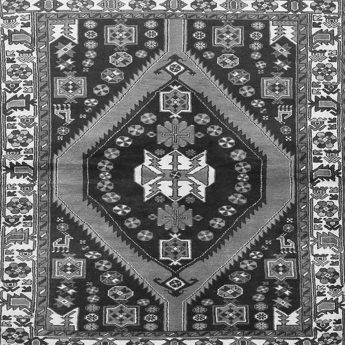 Serging Thickness of Persian Gray Traditional Rug, tr2855gry