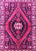 Machine Washable Persian Pink Traditional Rug, wshtr2855pnk