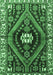 Machine Washable Persian Emerald Green Traditional Area Rugs, wshtr2855emgrn