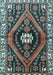 Machine Washable Persian Light Blue Traditional Rug, wshtr2855lblu