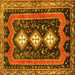 Square Persian Yellow Traditional Rug, tr2856yw