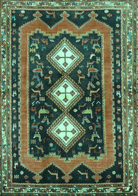 Persian Turquoise Traditional Rug, tr2856turq