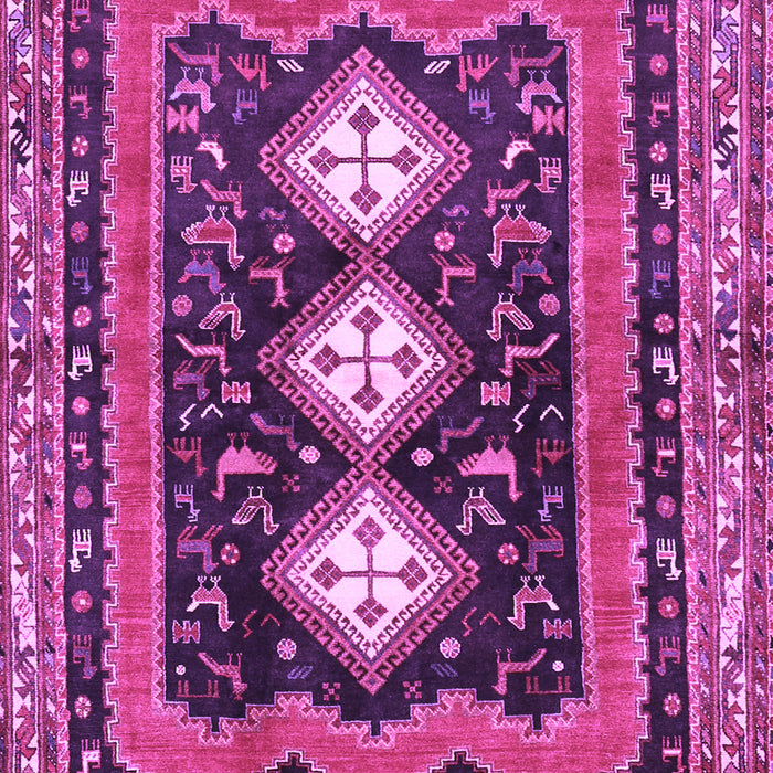 Machine Washable Persian Purple Traditional Area Rugs, wshtr2856pur