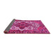 Sideview of Persian Pink Traditional Rug, tr2857pnk