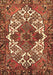 Machine Washable Persian Brown Traditional Rug, wshtr2857brn