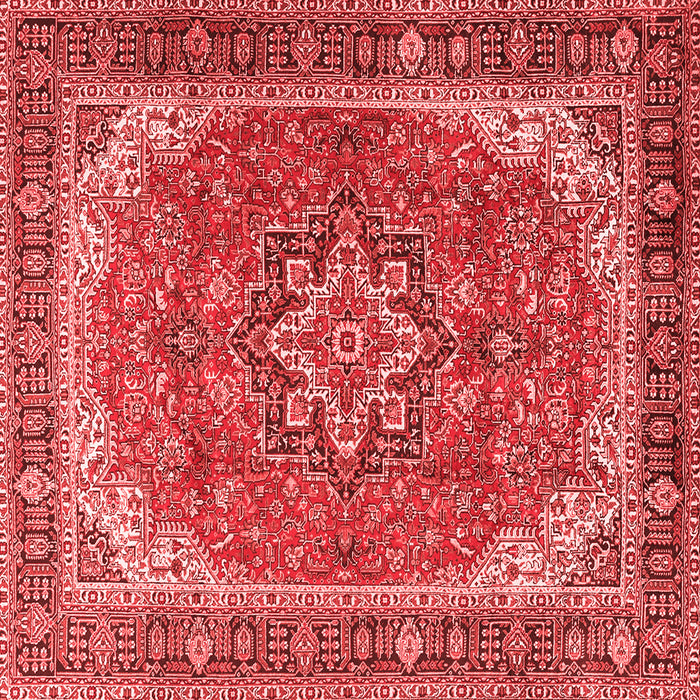 Machine Washable Persian Red Traditional Rug, wshtr2858red