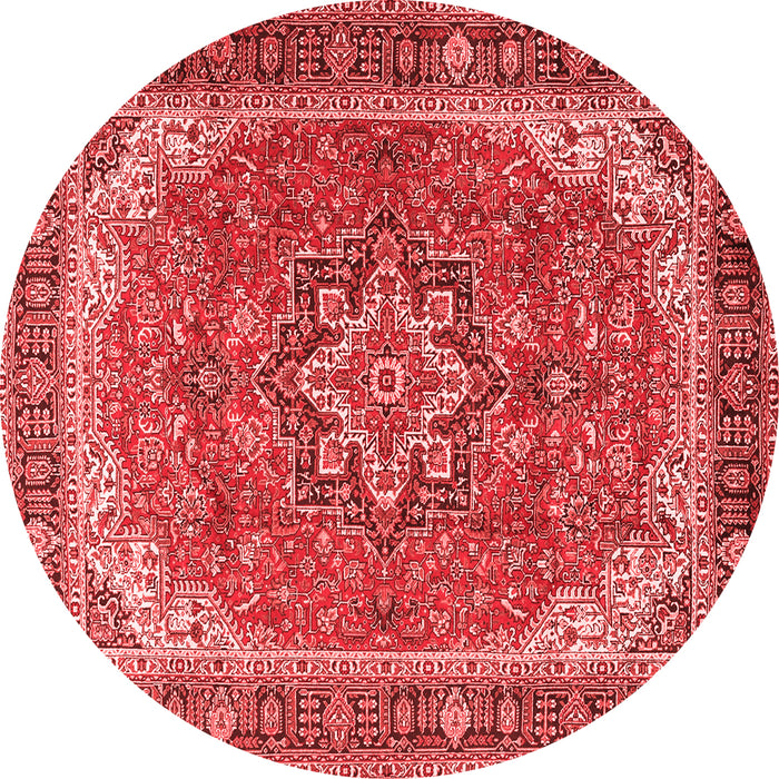 Machine Washable Persian Red Traditional Rug, wshtr2858red