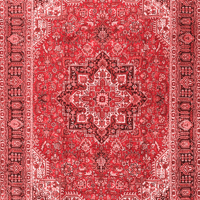Machine Washable Persian Red Traditional Rug, wshtr2858red