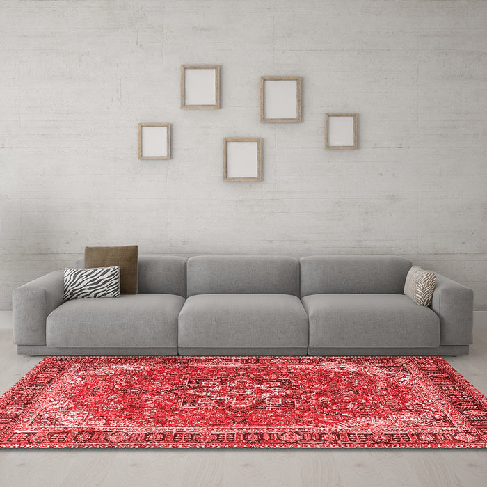 Traditional Red Washable Rugs