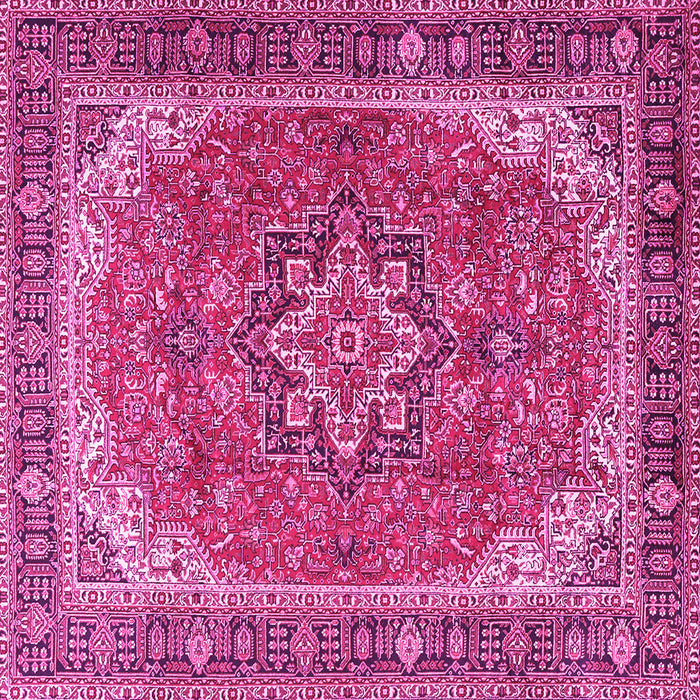 Square Persian Pink Traditional Rug, tr2858pnk