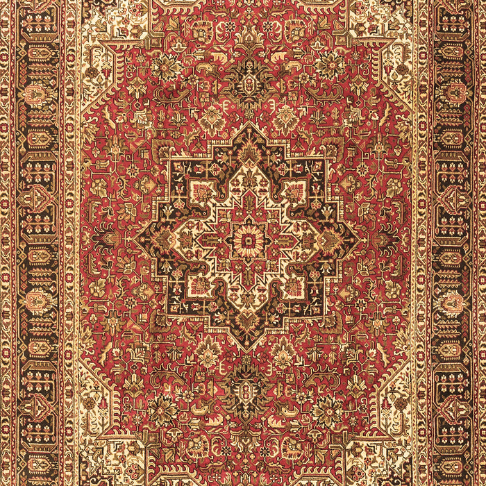 Machine Washable Persian Brown Traditional Rug, wshtr2858brn