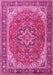 Machine Washable Persian Pink Traditional Rug, wshtr2858pnk