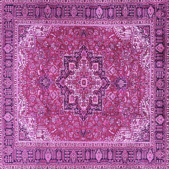 Square Persian Purple Traditional Rug, tr2858pur
