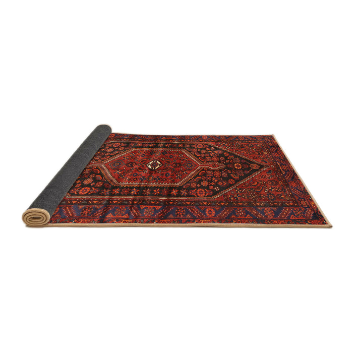 Sideview of Traditional Chestnut Brown Persian Rug, tr2859