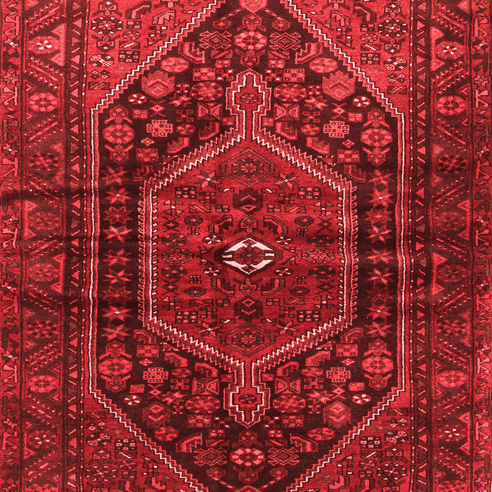 Machine Washable Persian Red Traditional Rug, wshtr2859red