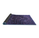 Sideview of Persian Blue Traditional Rug, tr2859blu