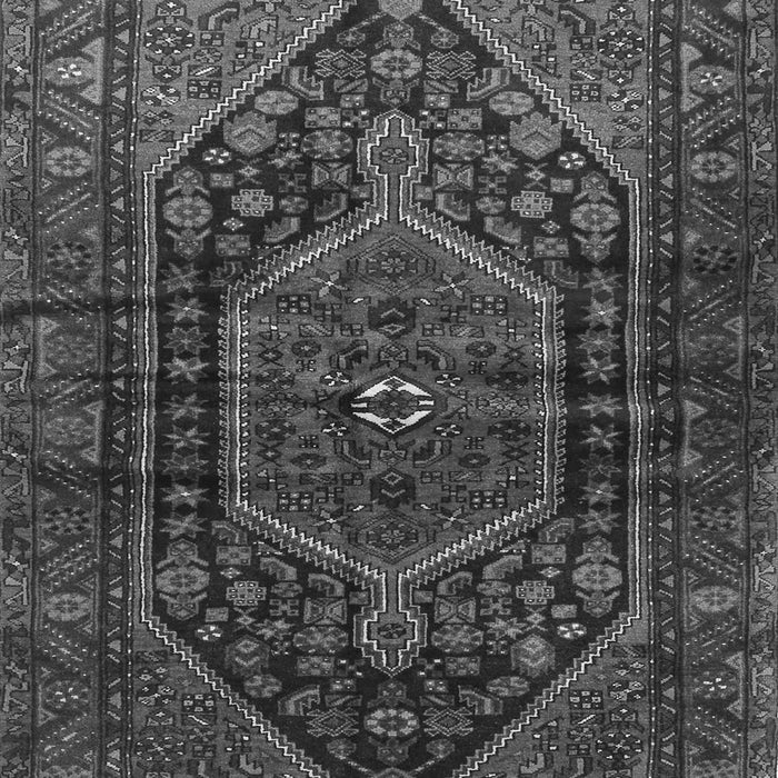 Serging Thickness of Machine Washable Persian Gray Traditional Rug, wshtr2859gry