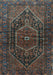 Machine Washable Persian Light Blue Traditional Rug, wshtr2859lblu