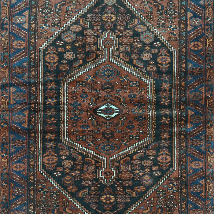 Machine Washable Persian Light Blue Traditional Rug, wshtr2859lblu