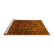 Sideview of Machine Washable Persian Yellow Traditional Rug, wshtr2859yw